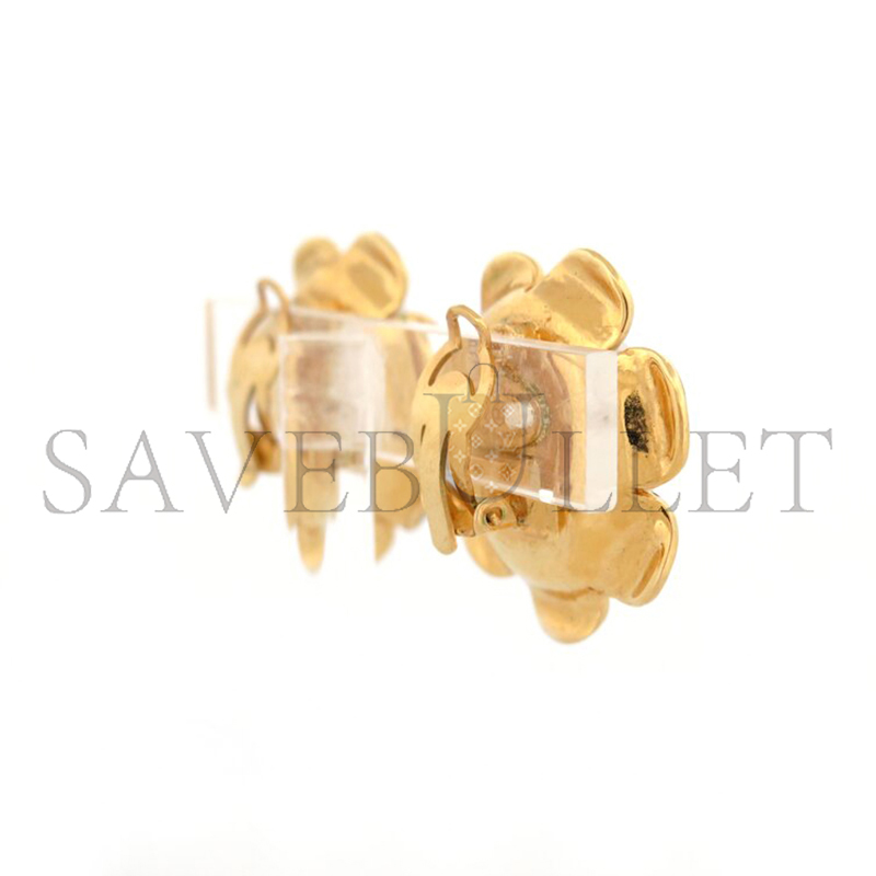 CHANEL CAMELLIA PEARL EARRINGS